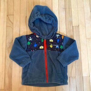 Columbia Animal print Fleece zip up Size 18 months